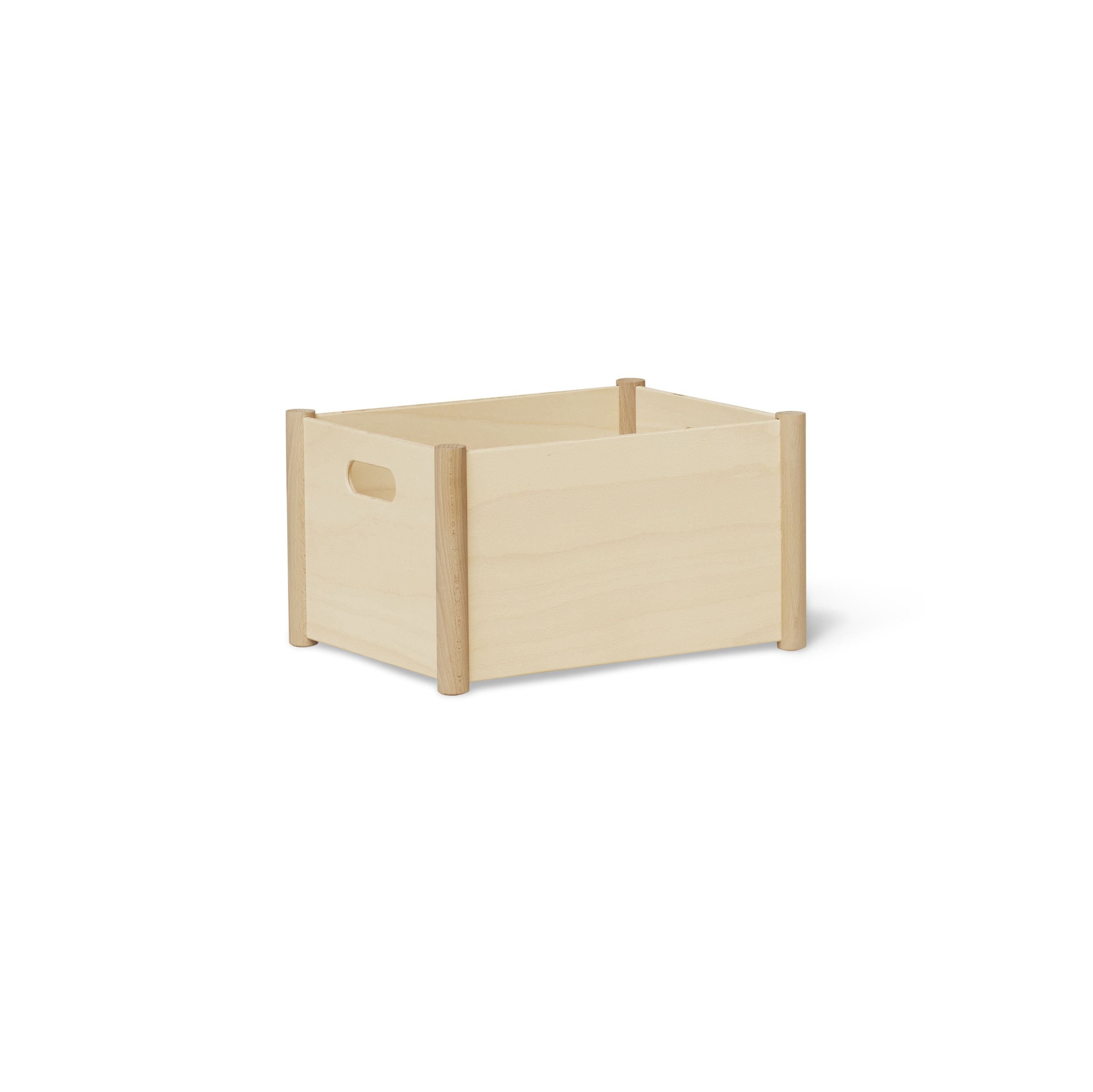 Form & Refine Pillar Storage Box Medium. Beech