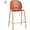 Fritz Hansen N02 Recycle Low Bar Stool, Dark Orange/Dark Orange