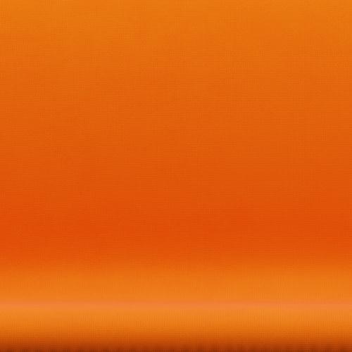 Fritz Hansen Swan Sofa 2 Seater, Black Lacquered/Fame Orange (63077)