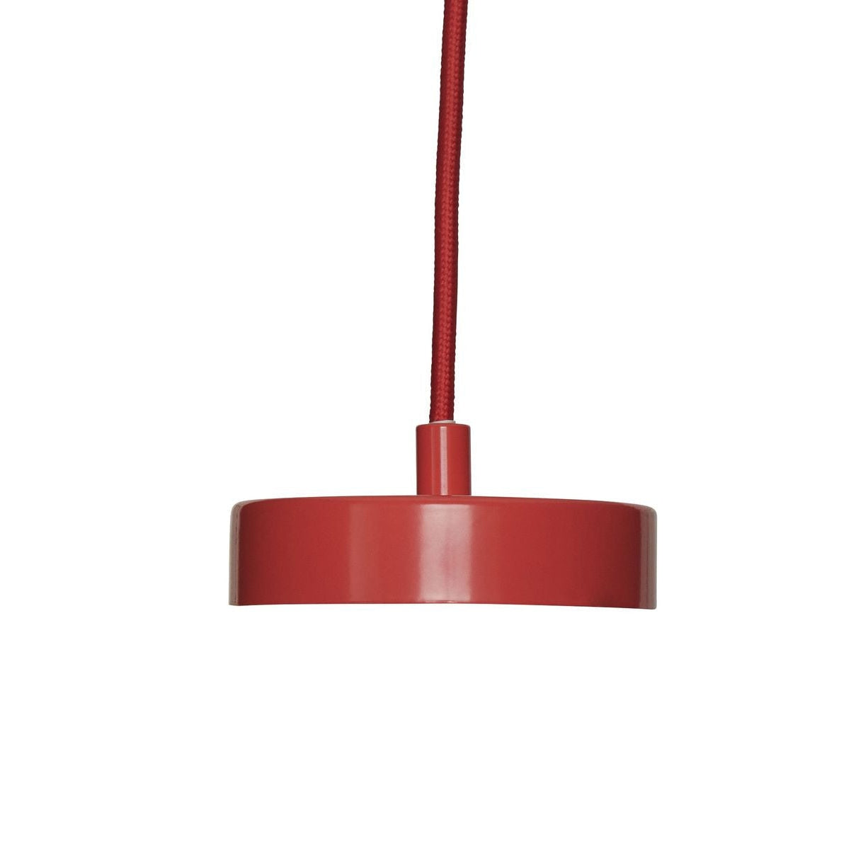 Hübsch Krondedecklampe, natürlich/rot