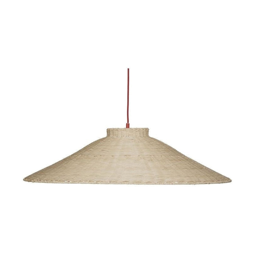 Hübsch Krondedecklampe, natürlich/rot