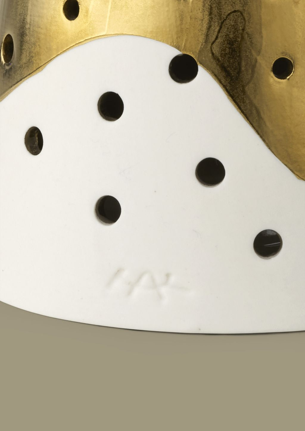 Kähler Nobili Tealight Holder High H30 cm, goud