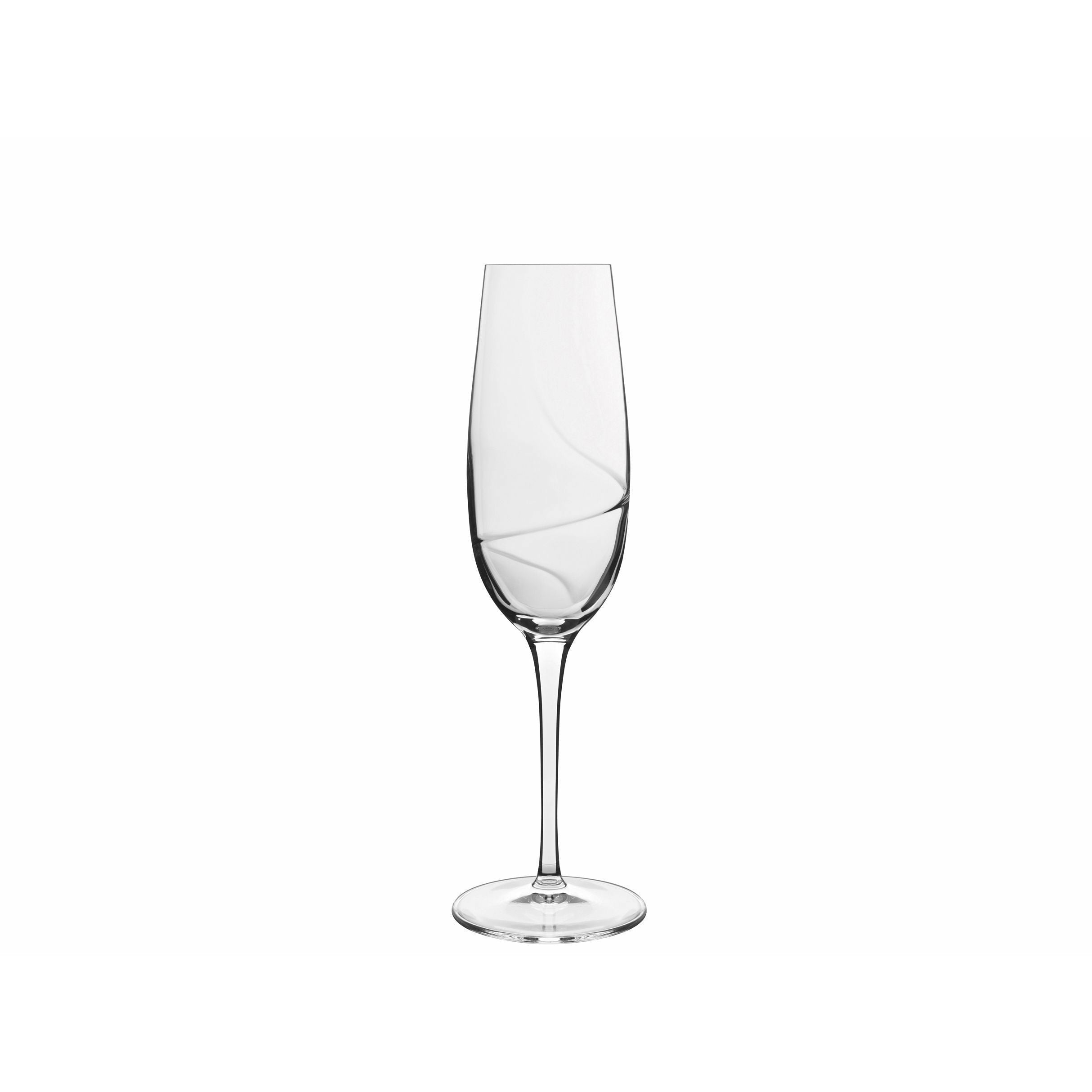 Luigi Bormioli Aero Champagne Glass, set van 6