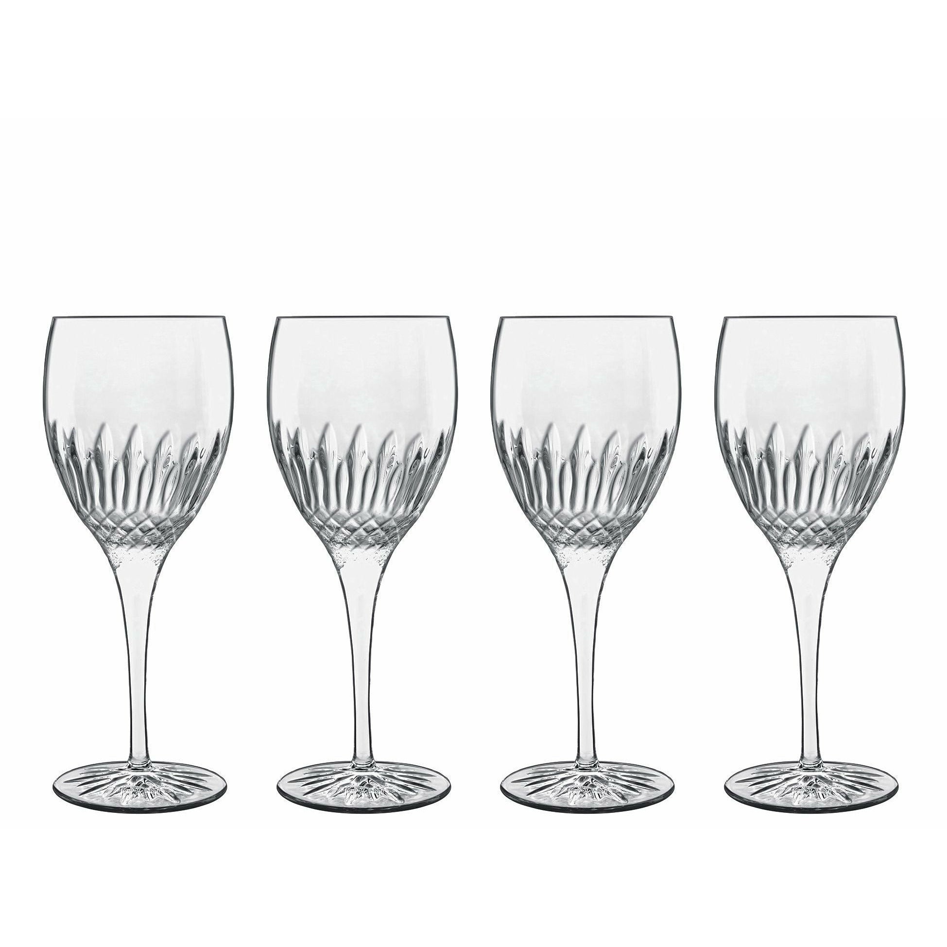 Luigi Bormioli Diamante White Wine Glass, Set Of 4
