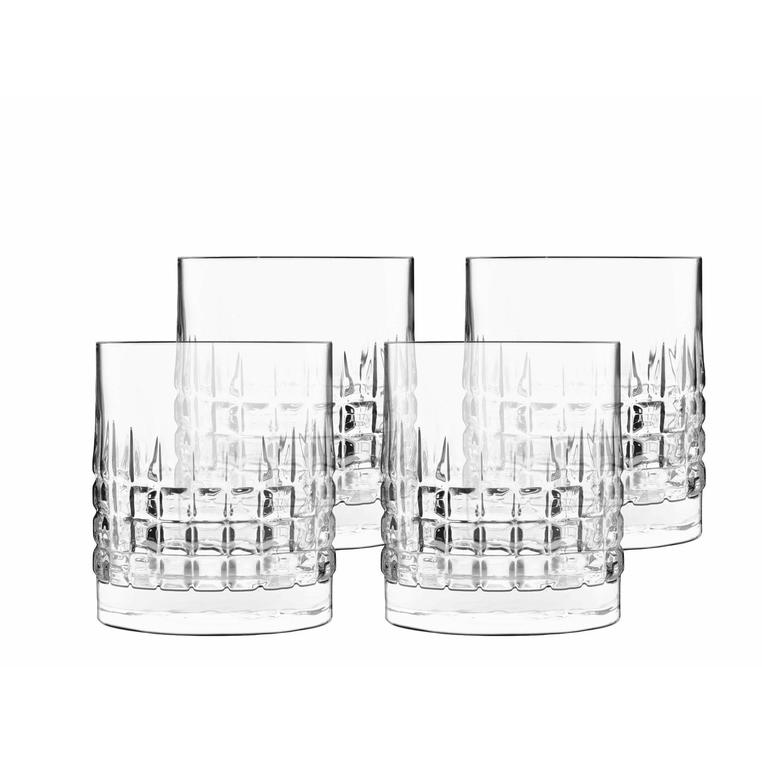 Luigi Bormioli Mixology Charme Wasserglas/Whiskyglas, 4er-Set