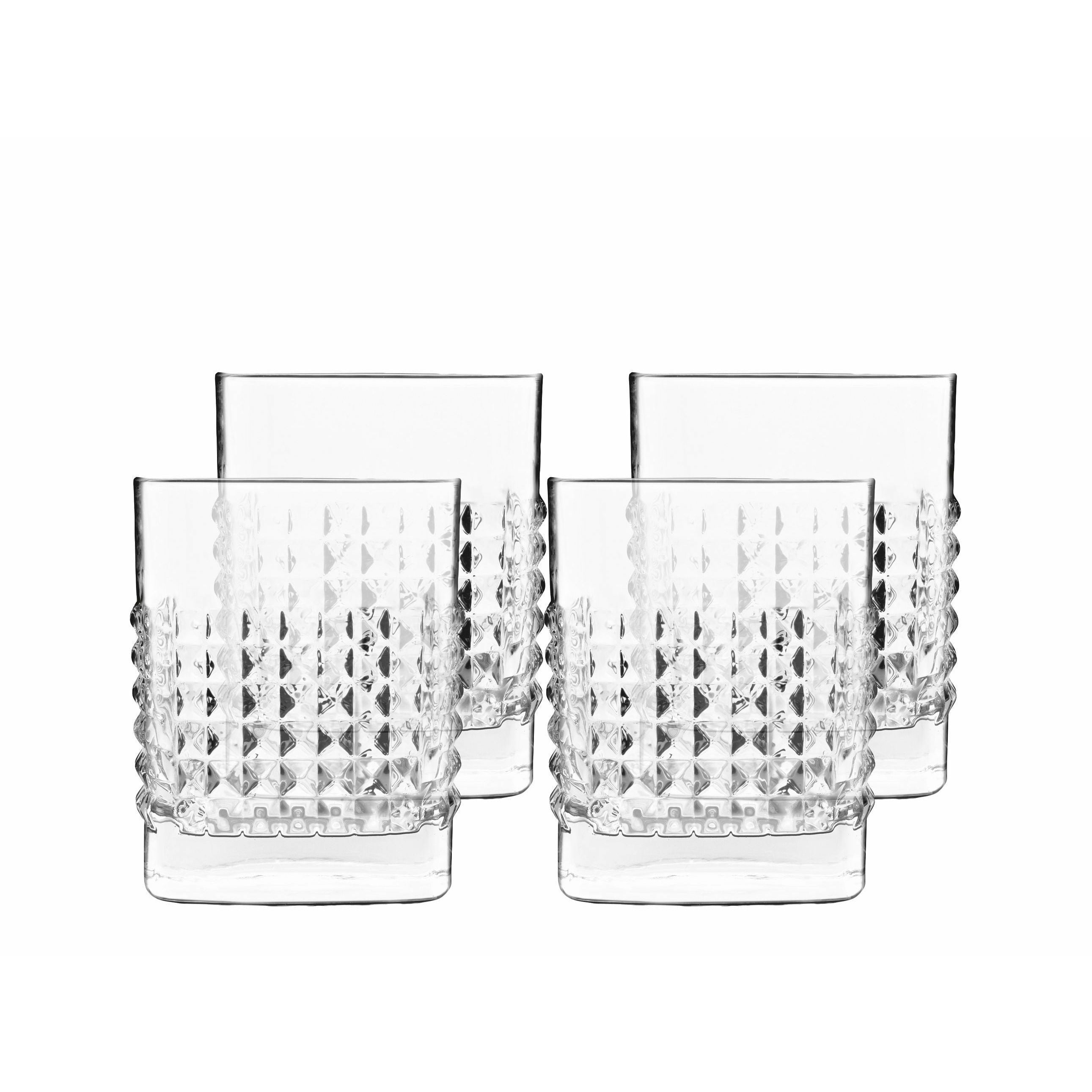 Luigi Bormioli Mixology Elixir Water Glass/Whisky Glass, set van 4