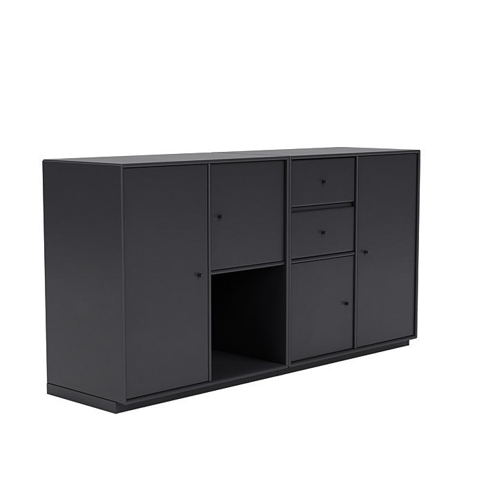 Montana -Paar -Sideboard mit 3 cm Sockel, Anthrazit