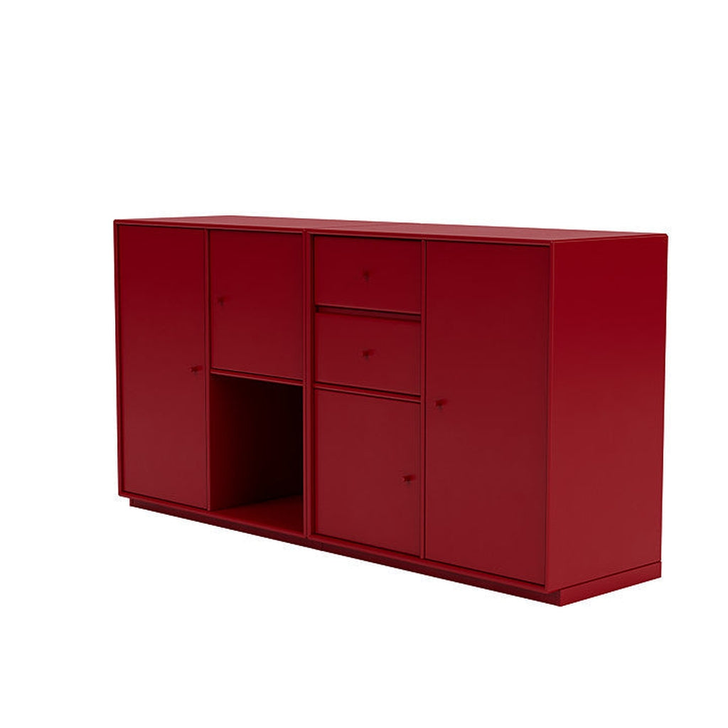 Montana Couple Sideboard With 3 Cm Plinth, Beetroot Red