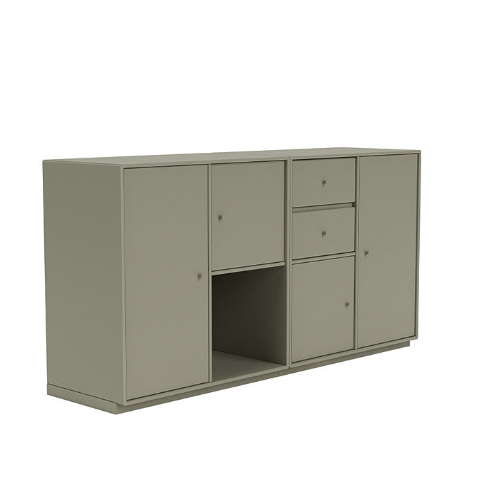 Montana -paar dressoir met 3 cm plint, venkelgroen