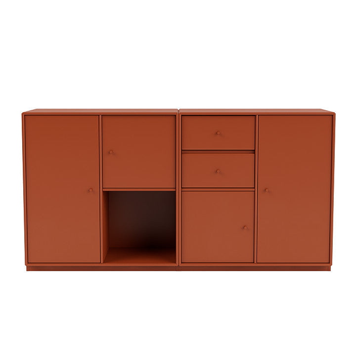 Montana -paar dressoir met 3 cm plint, Hokkaido Brown