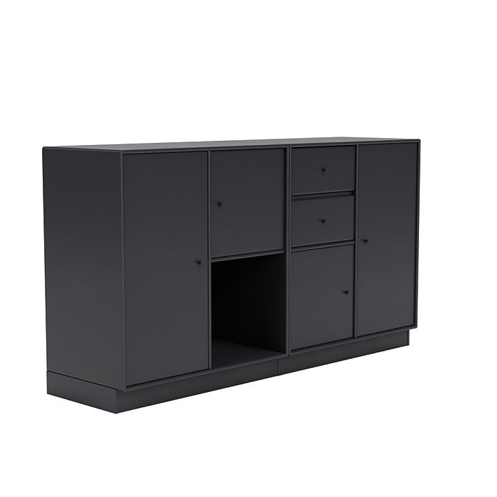 Montana -Paar -Sideboard mit 7 cm Sockel, Anthrazit