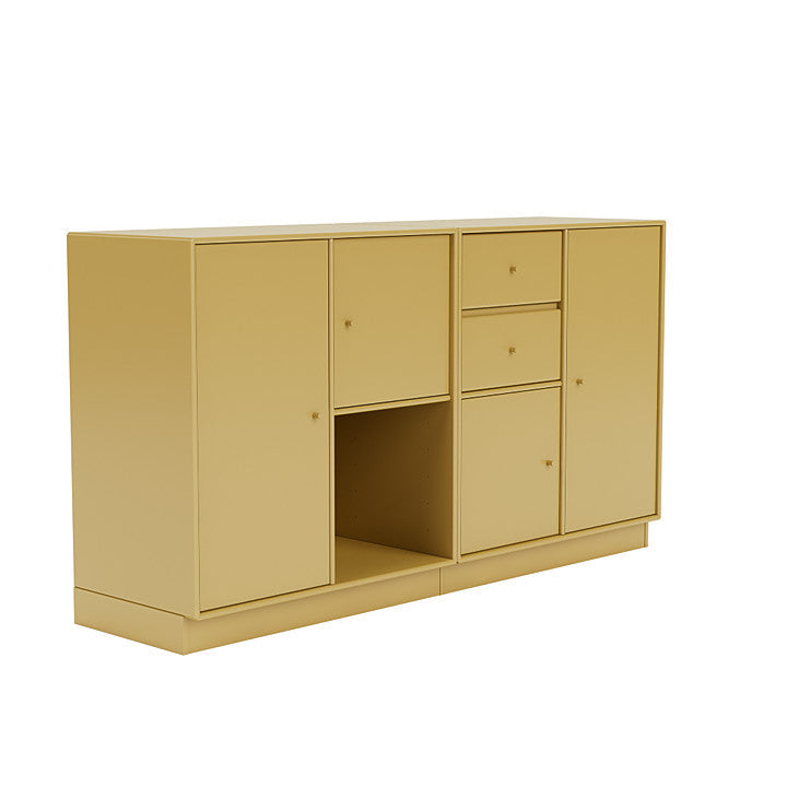 Montana paar dressoir met 7 cm plint, komijn geel