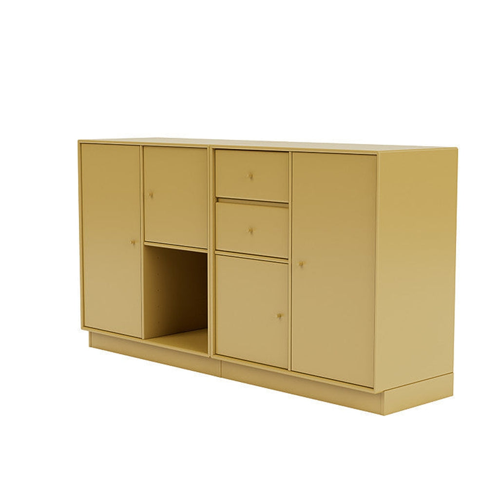 Montana paar dressoir met 7 cm plint, komijn geel