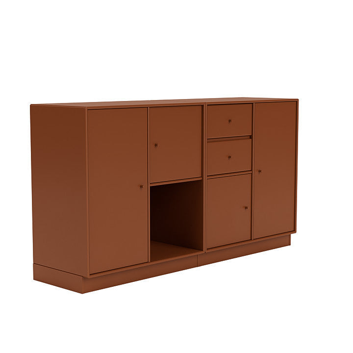 Montana -paar dressoir met 7 cm plint, hazelnootbruin