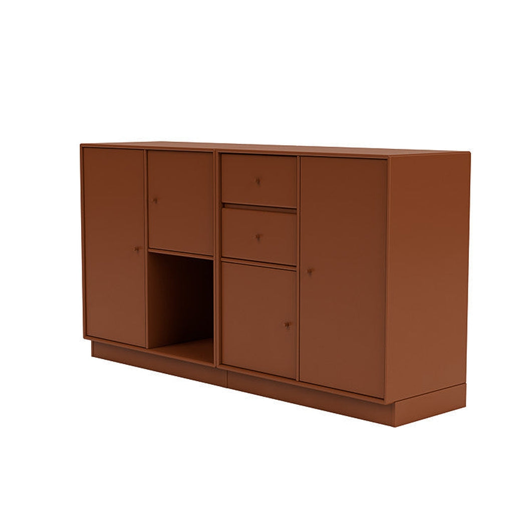 Montana -paar dressoir met 7 cm plint, hazelnootbruin