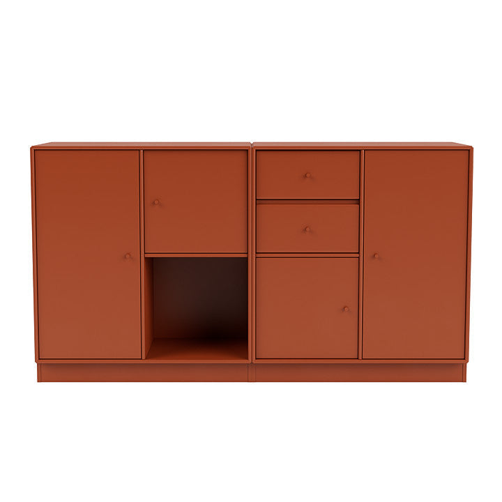 Montana paar dressoir met 7 cm plint, Hokkaido Brown