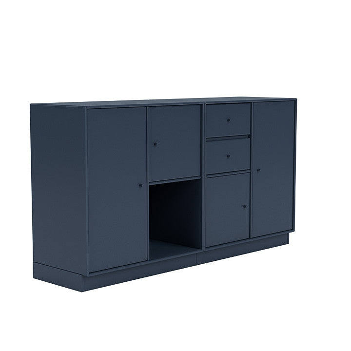 Montana -Paar Sideboard mit 7 cm Sockel, Juniper Blau