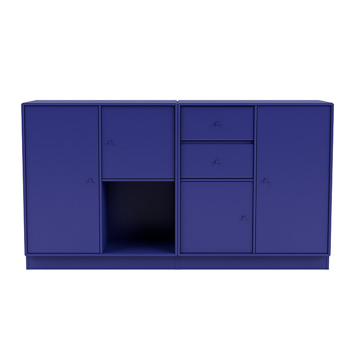 Montana paar dressoir met 7 cm plint, monarch blauw