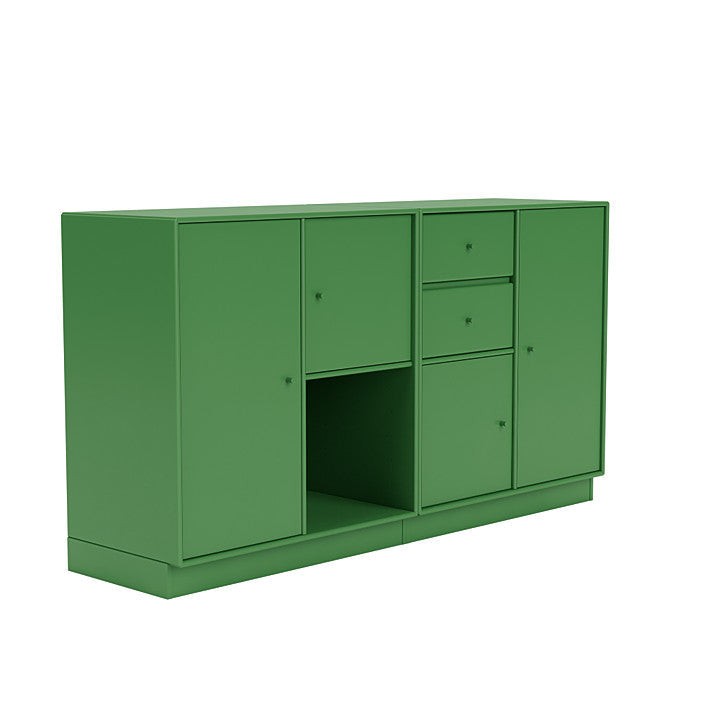 Montana -paar dressoir met 7 cm plint, petersley green