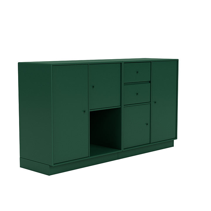 Montana -paar dressoir met 7 cm plint, dennengroen