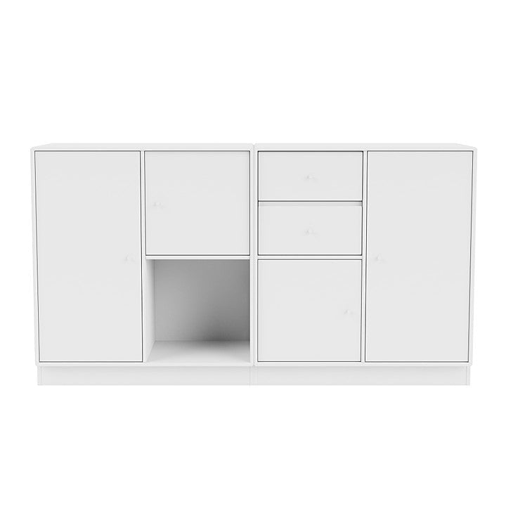 Montana paar dressoir met 7 cm plint, sneeuwwit