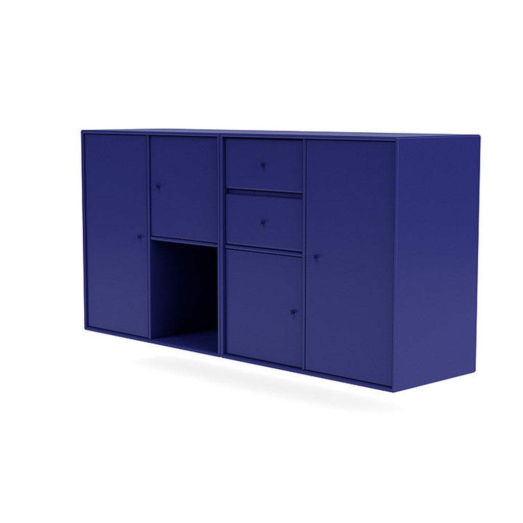 Montana paar dressoir met ophangrail, Monarch Blue