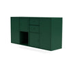 Montana paar dressoir met ophangrail, Pine Green