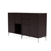 Montana paar dressoir met benen, balsamico/mat chroom