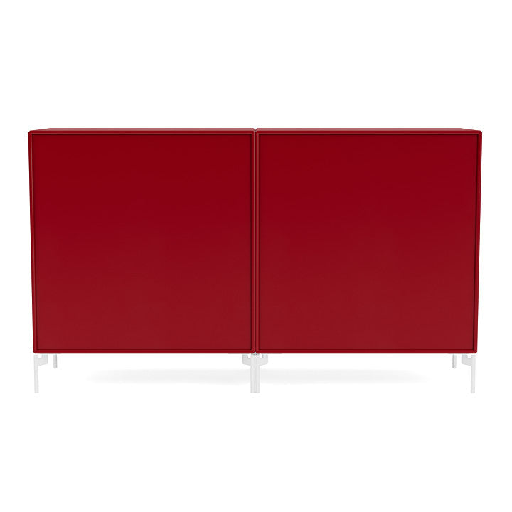 Montana Paar Sideboard mit Beinen, Rote Beete/Schneewittchen