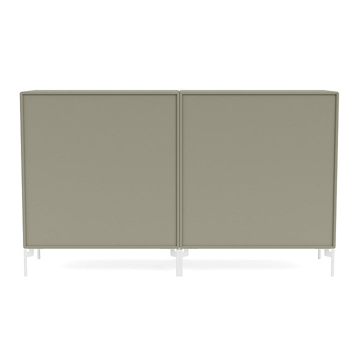 Montana Paar Sideboard mit Beinen, Fenchel/Schneewittchen