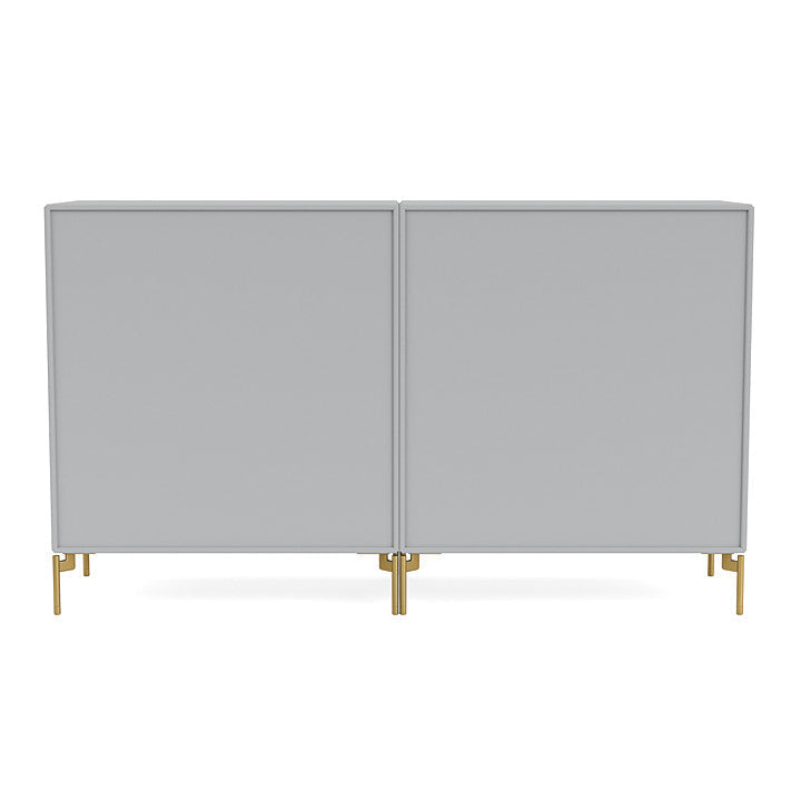 Montana Paar Sideboard mit Beinen, Fjord/Messing