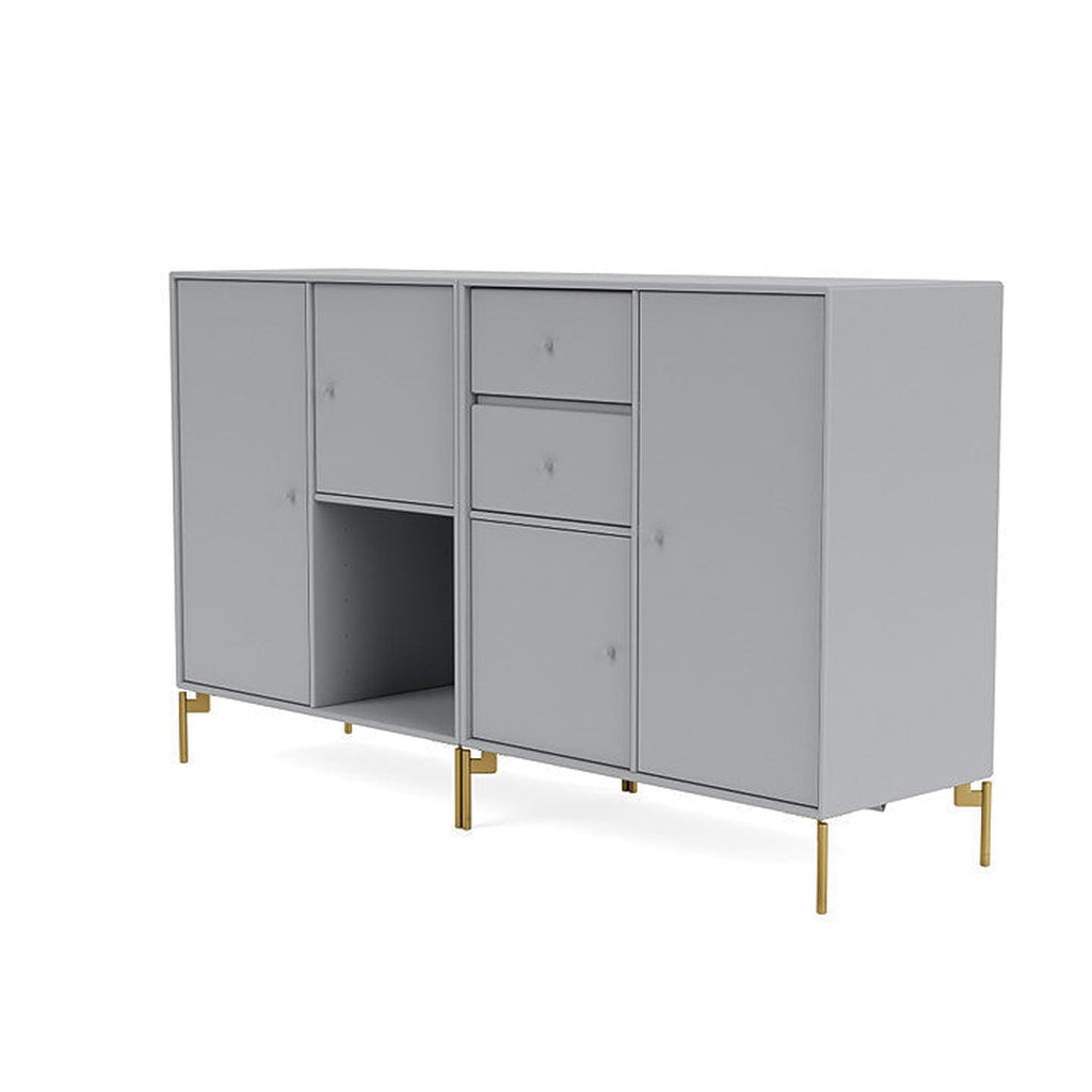 Montana Paar Sideboard mit Beinen, Fjord/Messing