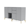 Montana paar dressoir met benen, fjord/messing