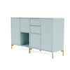 Montana -paar dressoir met benen, Flint/Brass