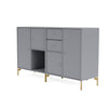 Montana -paar dressoir met benen, grafisch/messing