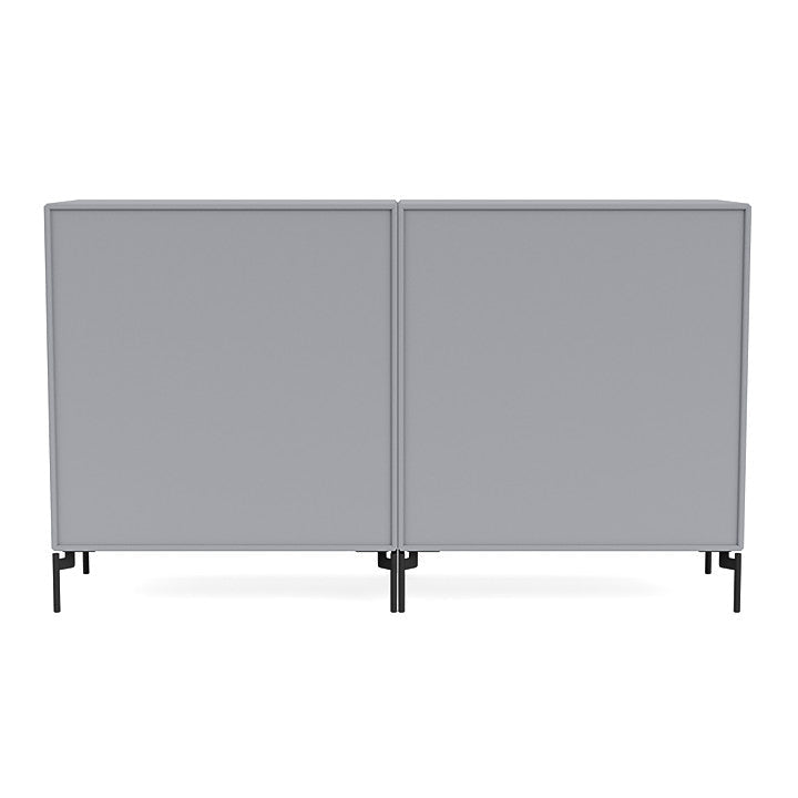 Montana Paar Sideboard mit Beinen, grafisch/schwarz