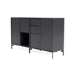 Montana Paar Sideboard mit Beinen, Carbonschwarz/Schwarz