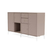 Montana Paar Sideboard mit Beinen, Pilzbraun/Schneewittchen