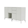 Montana -paar dressoir met benen, Noords/Matt Chrome