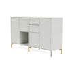 Montana -paar dressoir met benen, Noordse/messing