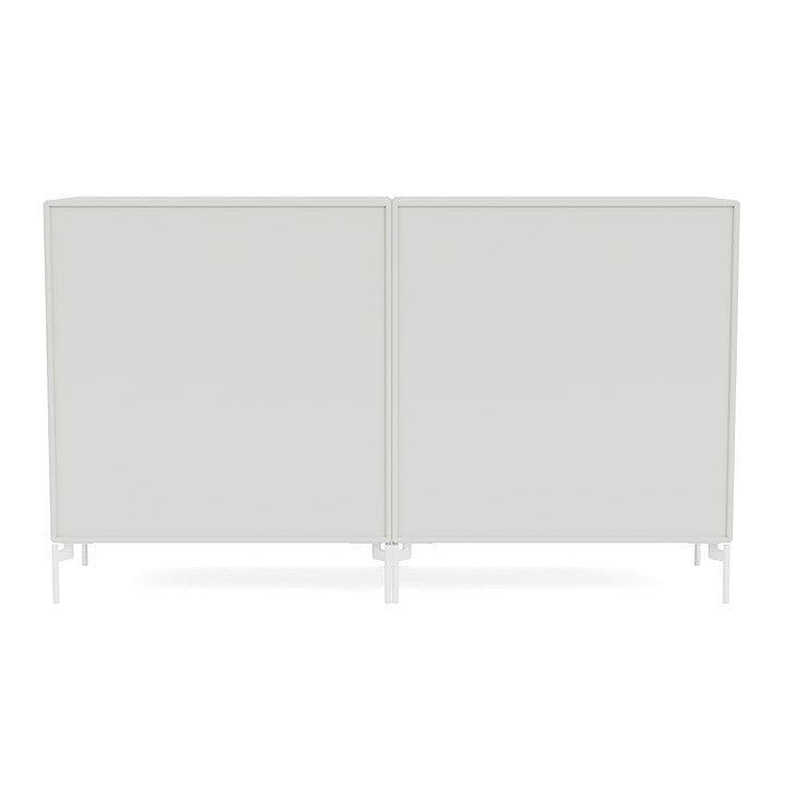 Montana Paar Sideboard mit Beinen, nordisch/schneeweiß