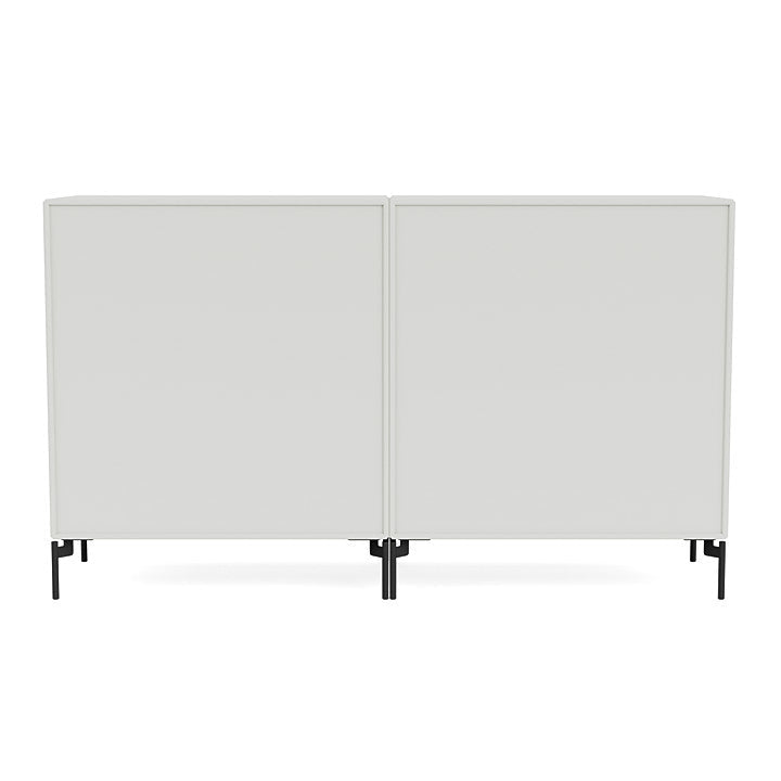 Montana Paar Sideboard mit Beinen, nordisch/schwarz