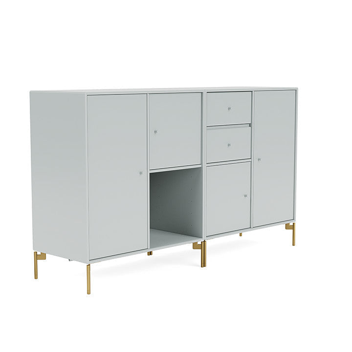 Montana Paar Sideboard mit Beinen, Auster/Messing