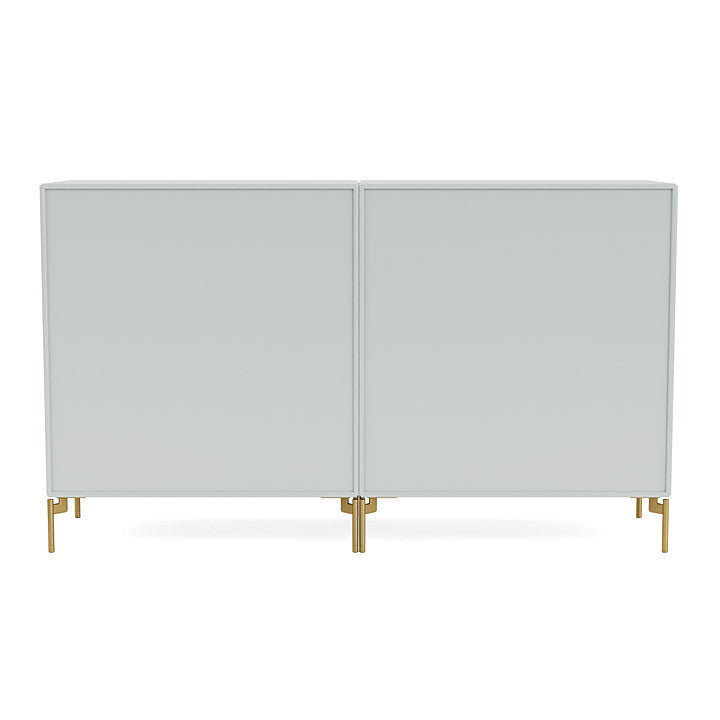 Montana Paar Sideboard mit Beinen, Auster/Messing