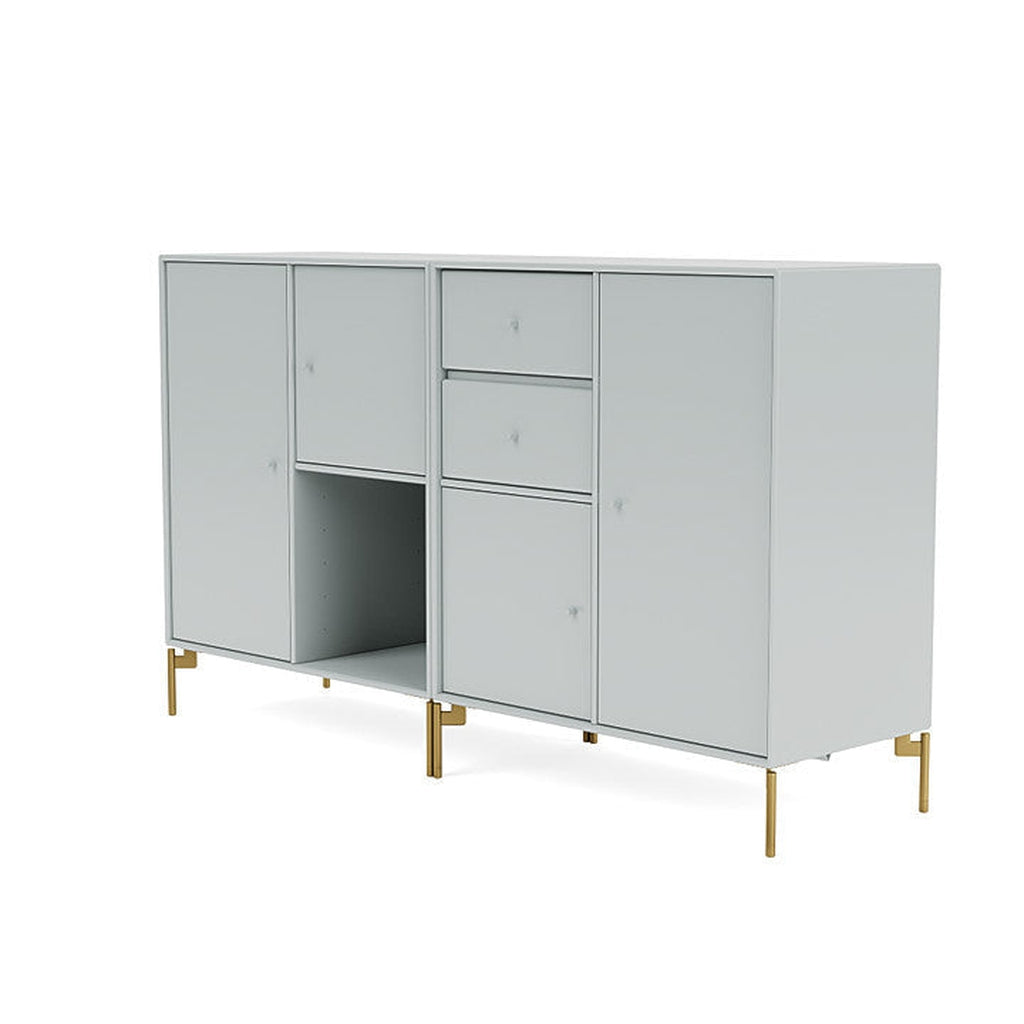 Montana Paar Sideboard mit Beinen, Auster/Messing