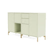 Montana -paar dressoir met benen, Pomelo/Brass