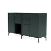 Montana Paar Sideboard mit Beinen, schwarzer Jade/Schwarz