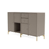 Montana paar dressoir met benen, truffel/messing