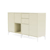 Montana Paar Sideboard mit Beinen, Vanille/Schneewittchen