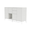 Montana paar dressoir met benen, wit/sneeuwwit